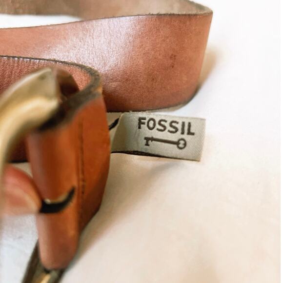 Fossil Accessories - Fossil Genuine Leather Belt - Tan - Size L